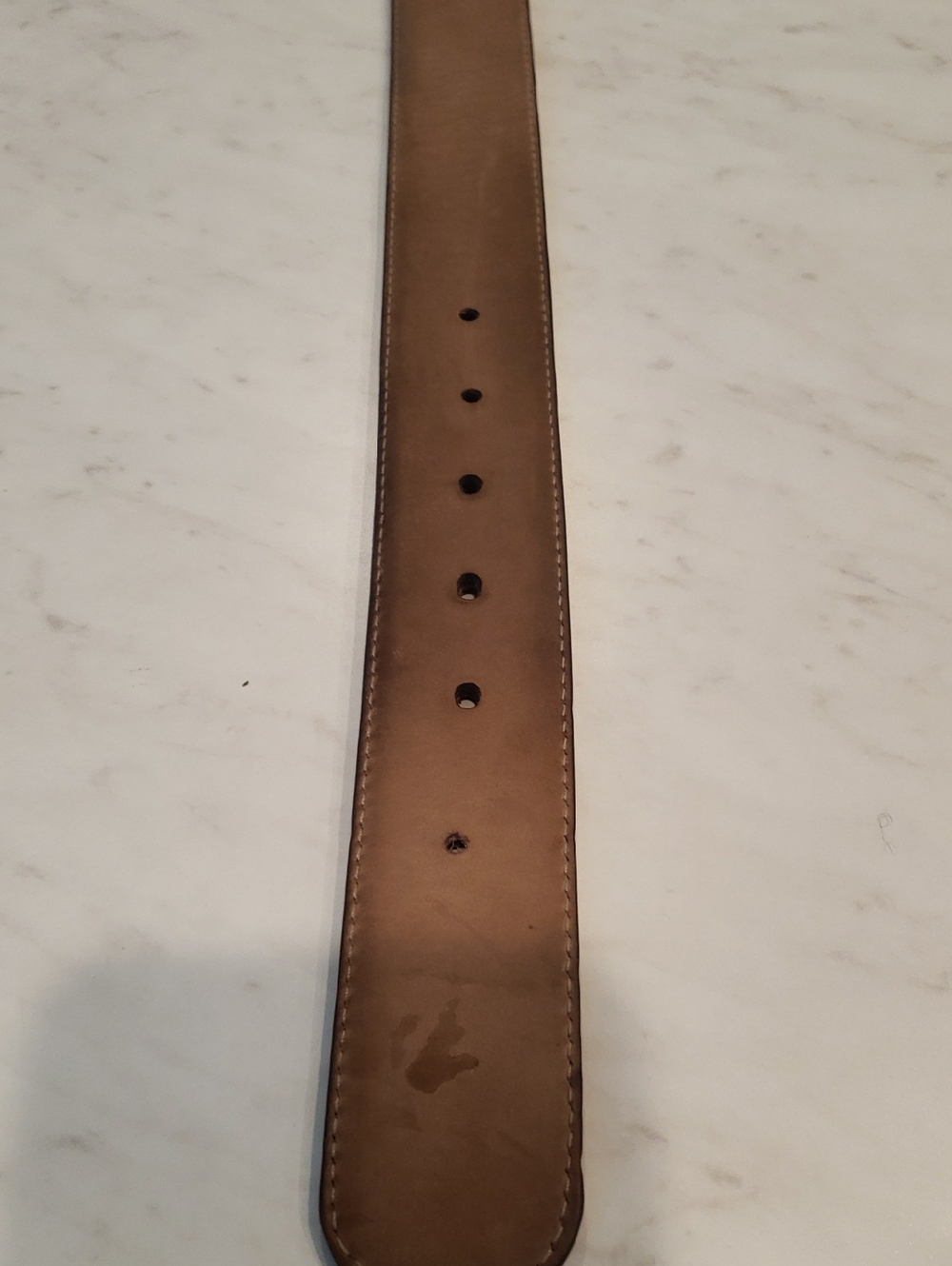 Gucci Women Red Leather Belt with Gold Double G Buckle Size Small 85/34 - Picture 10 of 11